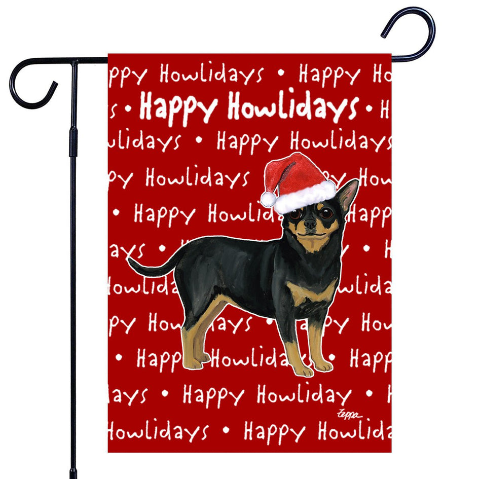 Chihuahua Happy Howliday's Garden Flag