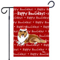 Collie Happy Howliday's Garden Flag