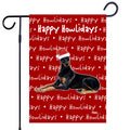 Doberman Pinscher Happy Howliday's Garden Flag