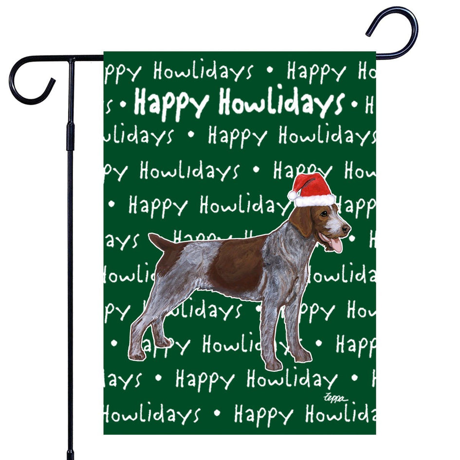 German Pointer Happy Howliday's Garden Flag