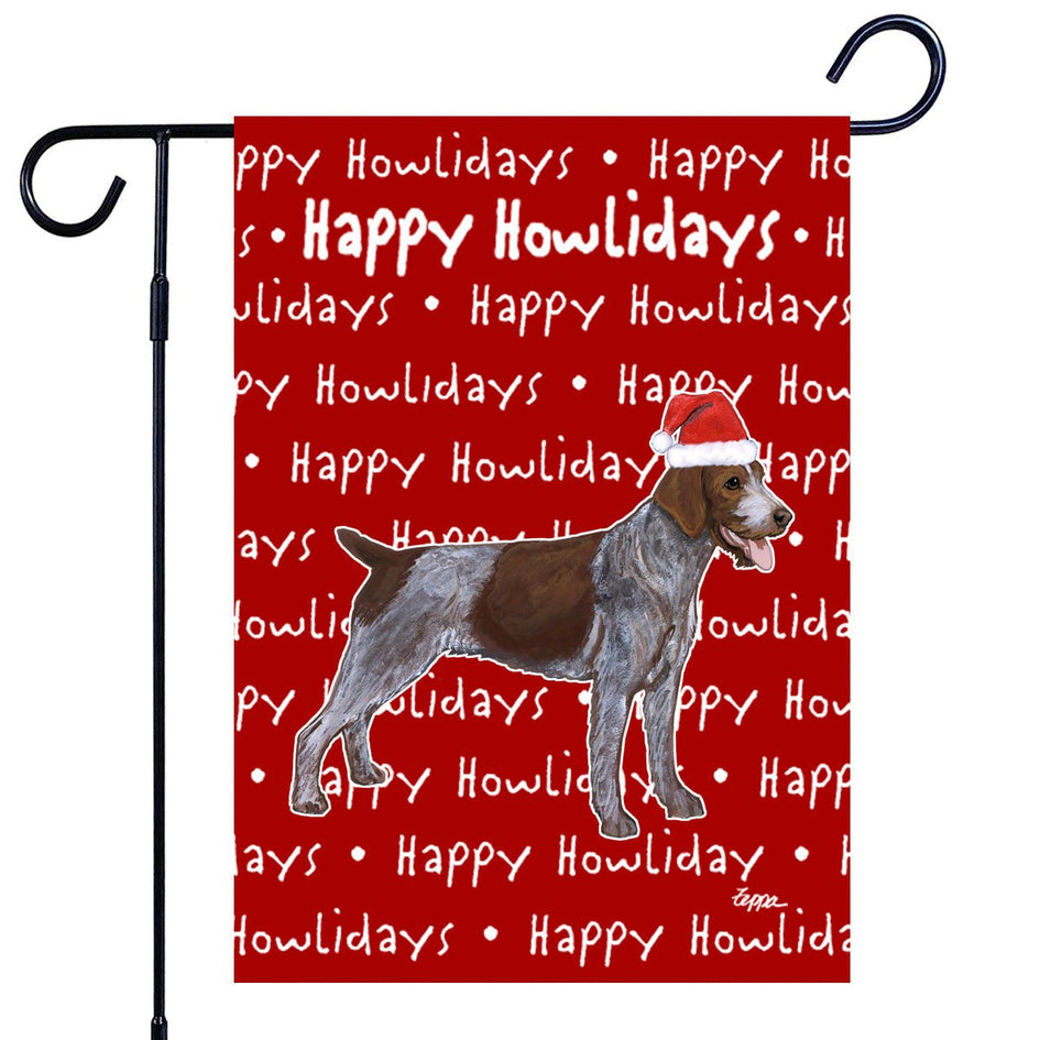 German Pointer Happy Howliday's Garden Flag