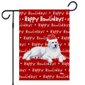 Great Pyrenees Happy Howliday's Garden Flag