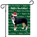 Greater Swiss Mountain Dog Happy Howliday's Garden Flag