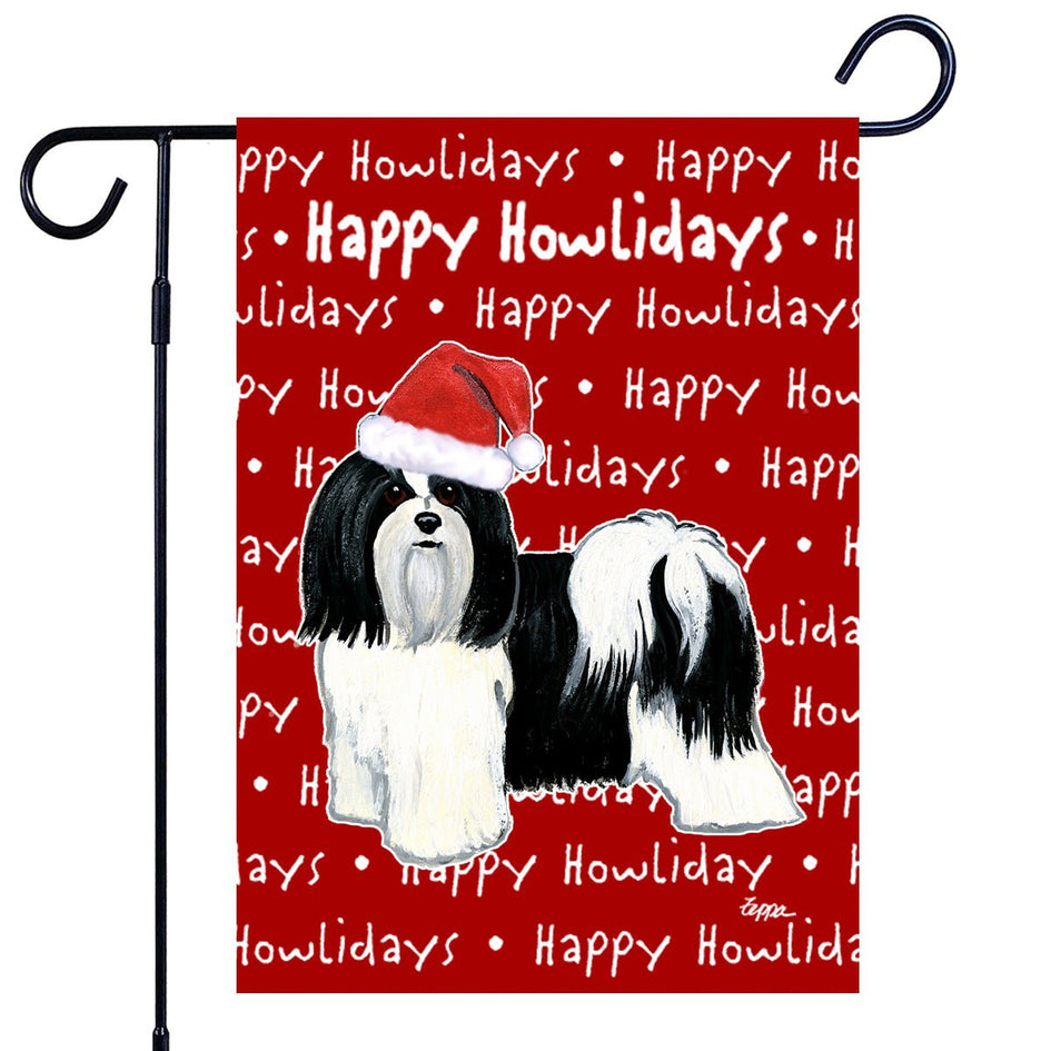 Havanese Happy Howliday's Garden Flag