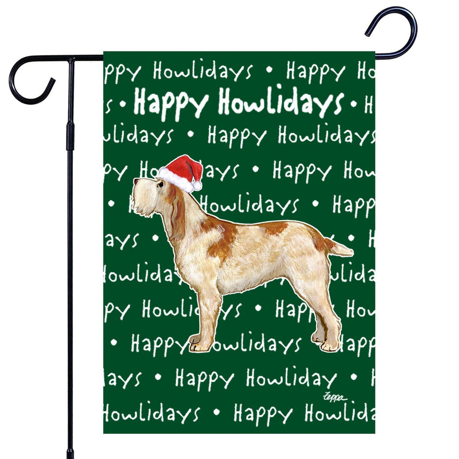 Spinone Italiano  Happy Howliday's Garden Flag