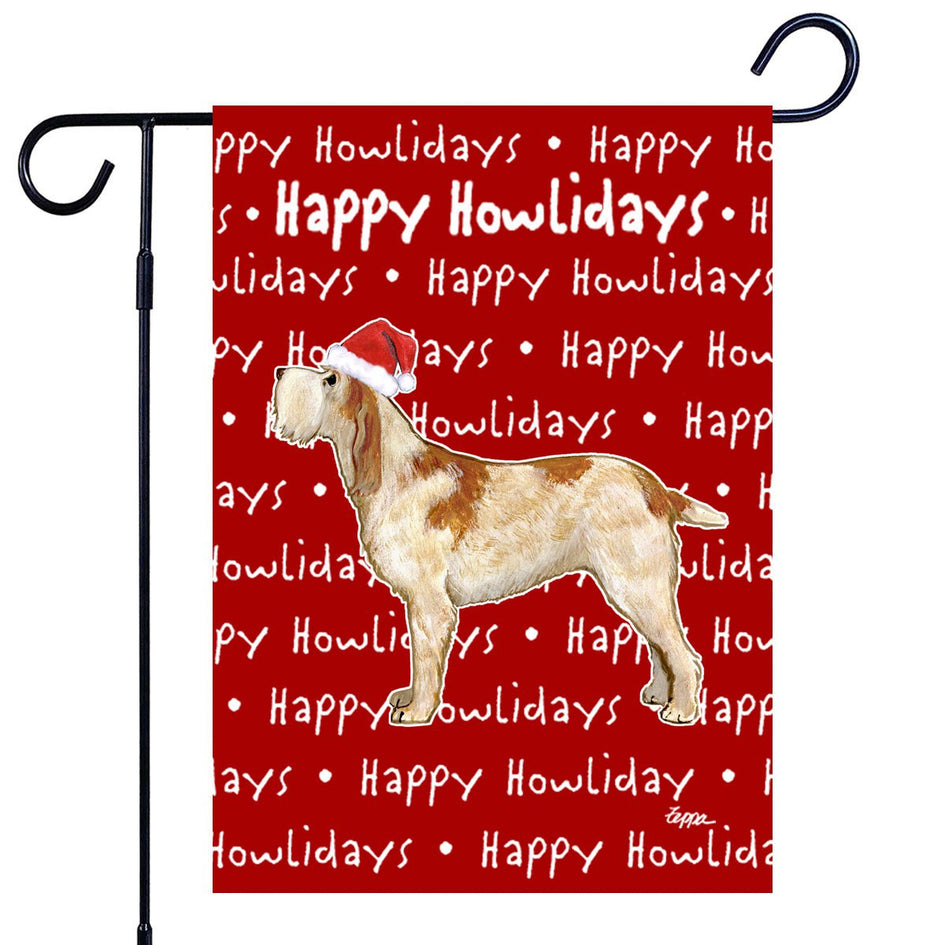 Spinone Italiano  Happy Howliday's Garden Flag