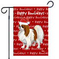 Japanese Chin Happy Howliday's Garden Flag