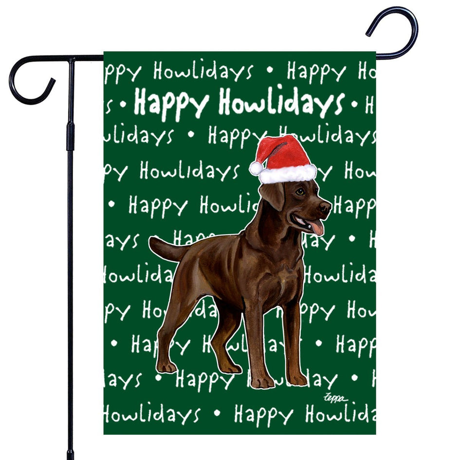 Labrador Retriever Happy Howliday's Garden Flag