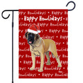 Mastiff Happy Howliday's Garden Flag