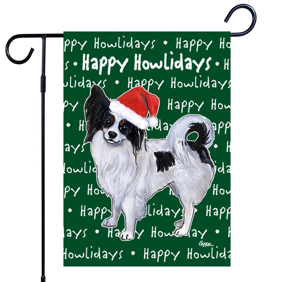 Papillon Happy Howliday's Garden Flag