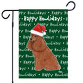 Poodle Happy Howliday's Garden Flag