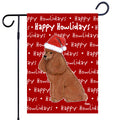 Poodle Happy Howliday's Garden Flag