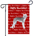 Saluki Happy Howliday's Garden Flag