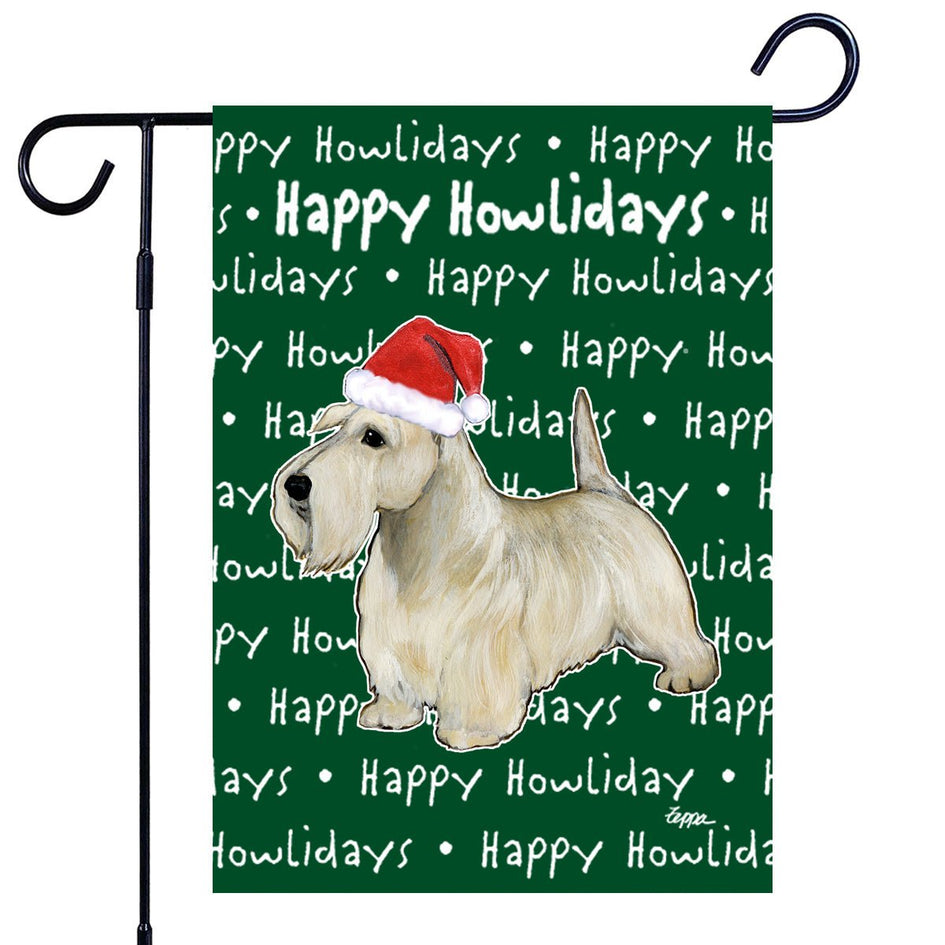 Scottish Terrier Happy Howliday's Garden Flag