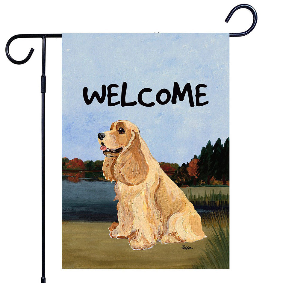 Cocker Spaniel Garden Flag