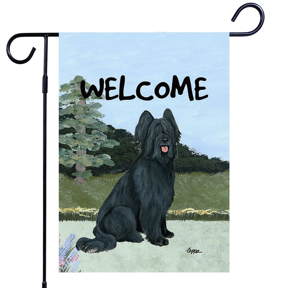 Briard Garden Flag