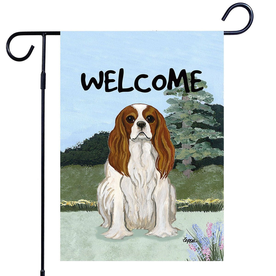 Cavalier King Charles Spaniel Garden Flag