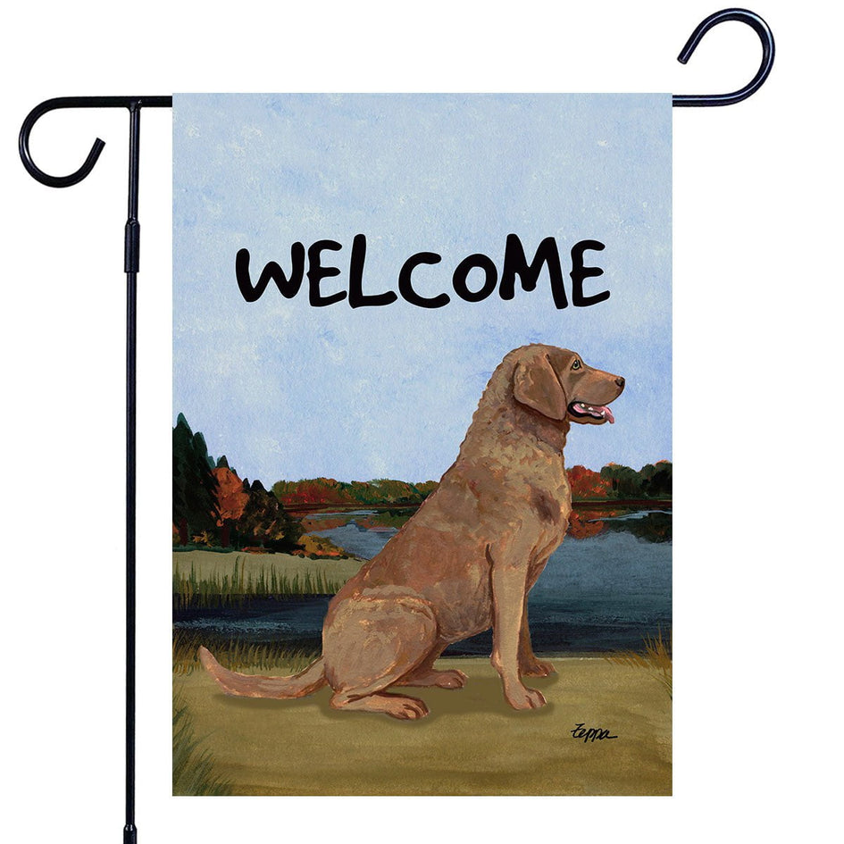 Chesapeake Bay Retriever Garden Flag