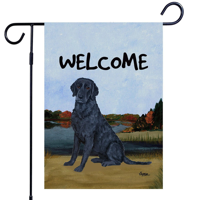 Curly-Coated Retriever Garden Flag