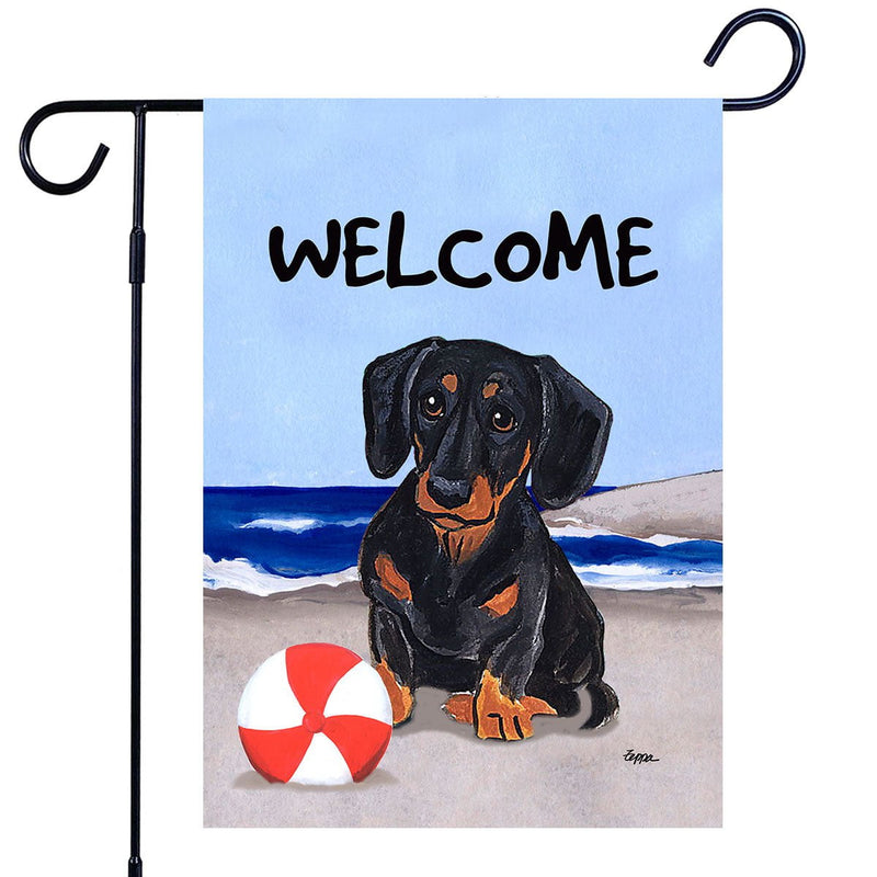 Dachshund Garden Flag