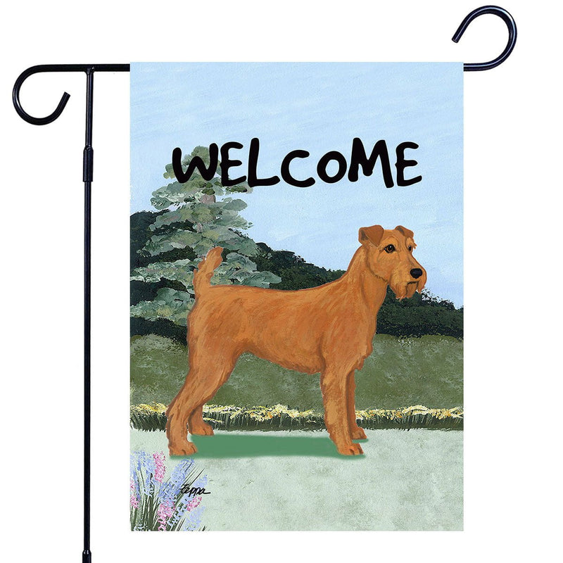 Irish Terrier Garden Flag