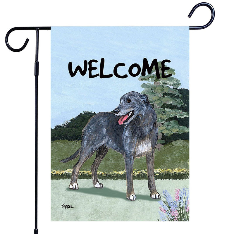 Irish Wolfhound Garden Flag