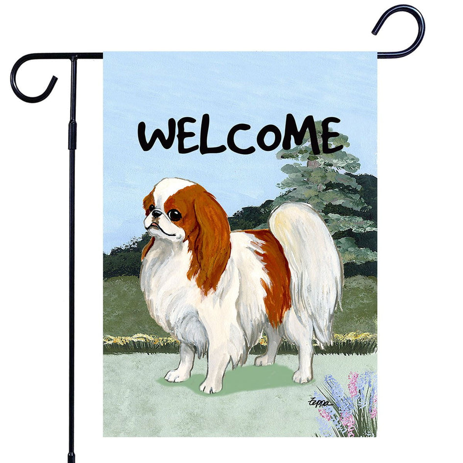 Japanese Chin Garden Flag
