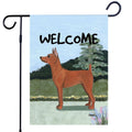 Miniature Pincher Garden Flag