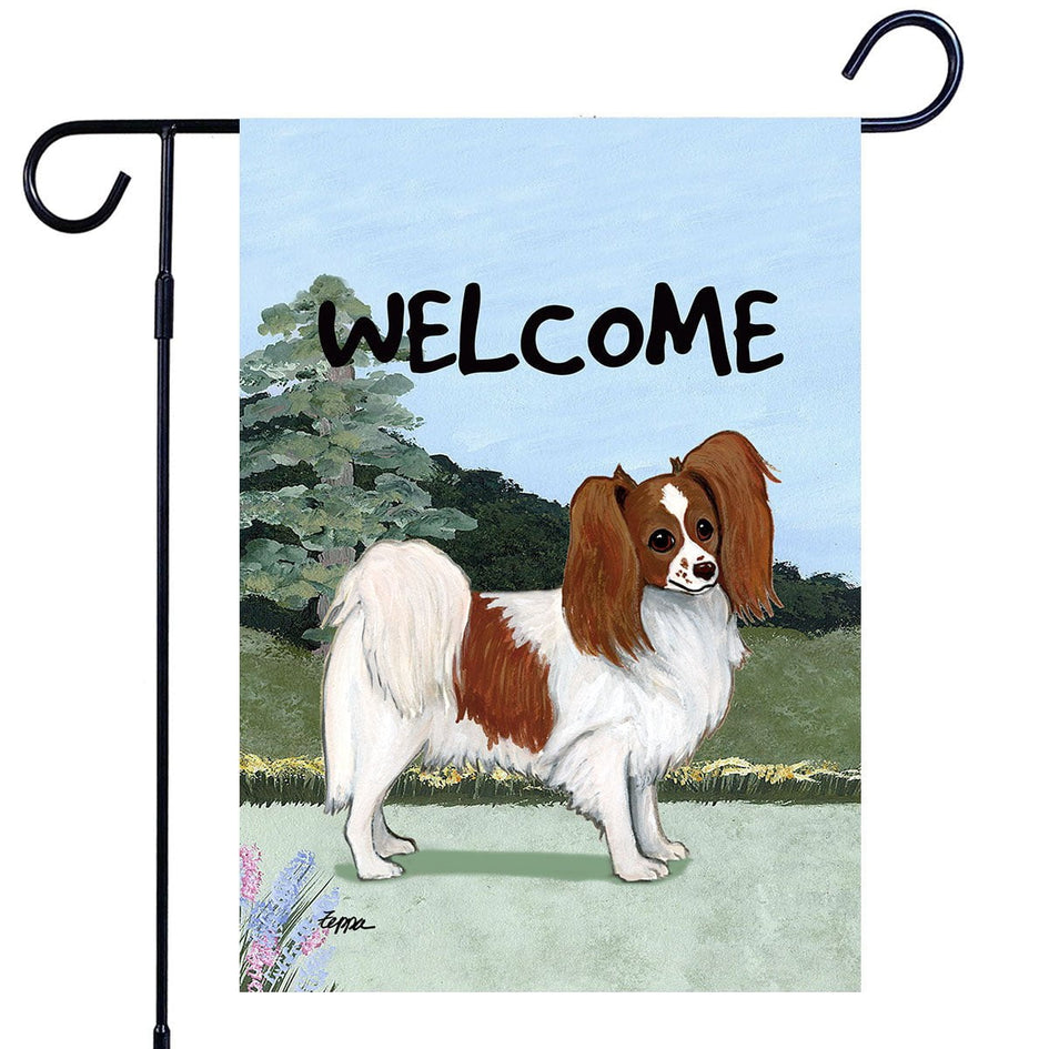 Papillon Garden Flag