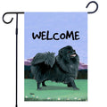 Pomeranian Garden Flag