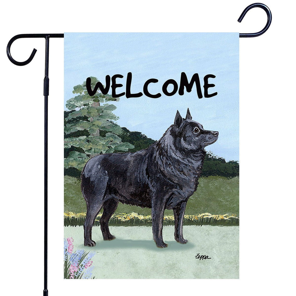 Schipperke Garden Flag