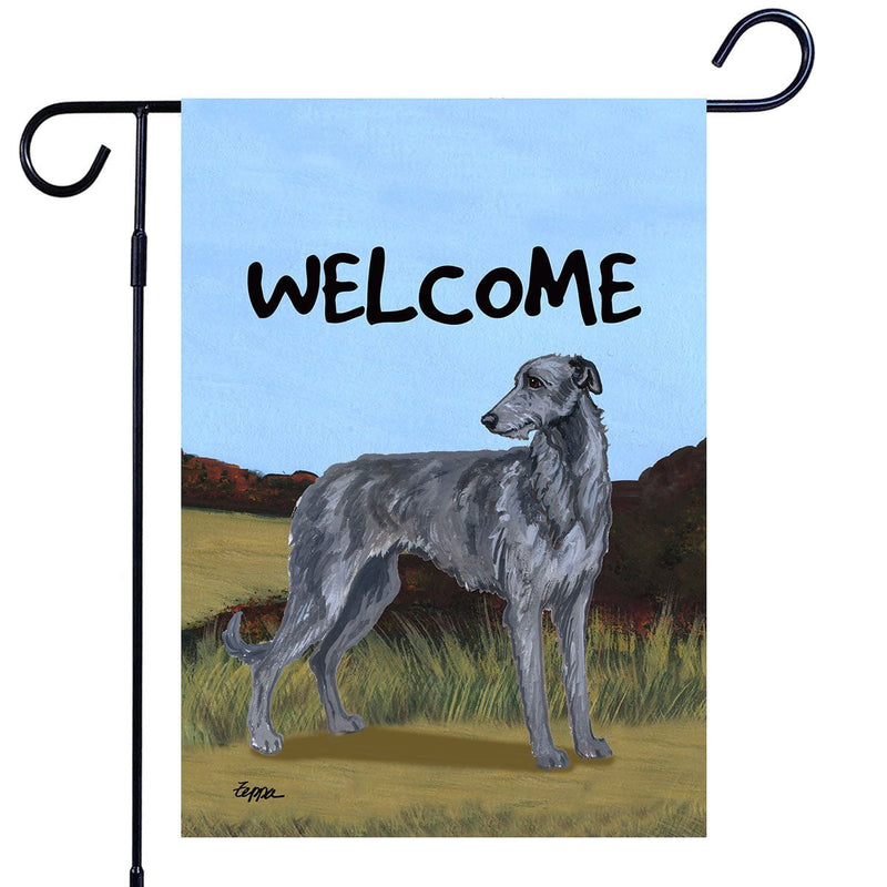 Scottish Deerhound Garden Flag