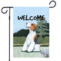 Wirehair Fox Terrier Garden Flag