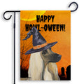 Afghan Hound HAPPY HOWL-OWEEN Garden Flag