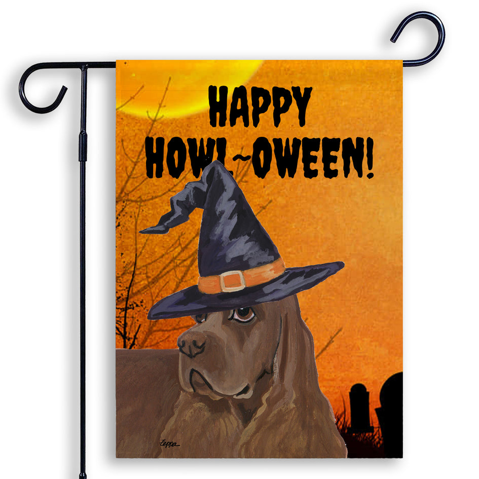 Cocker Spaniel HAPPY HOWL-OWEEN Garden Flag