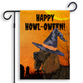 American Water Spaniel HAPPY HOWL-OWEEN Garden Flag