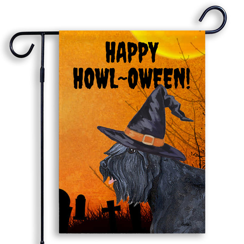 Bouvier des Flandres HAPPY HOWL-OWEEN Garden Flag