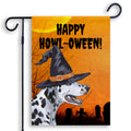 Dalmatian HAPPY HOWL-OWEEN Garden Flag