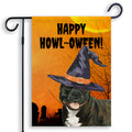 Staffordshire Bull Terrier HAPPY HOWL-OWEEN Garden Flag
