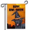 Flat-Coated Retriever HAPPY HOWL-OWEEN Garden Flag