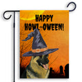 German Shepherd Dog HAPPY HOWL-OWEEN Garden Flag