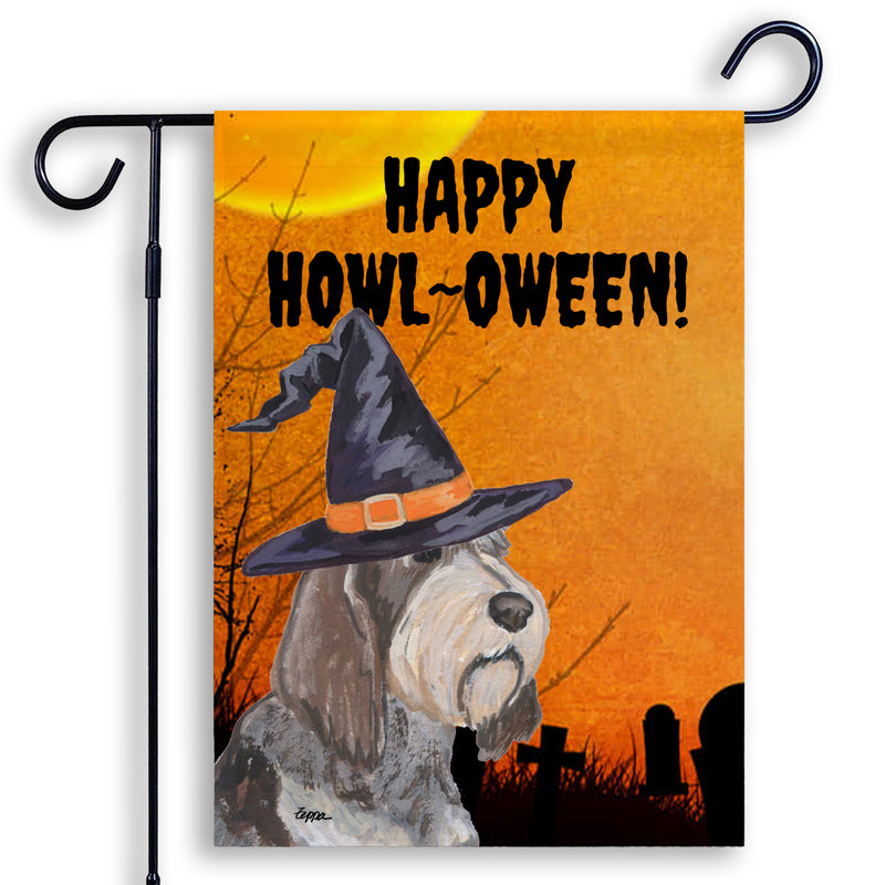 Spinone Italiano HAPPY HOWL-OWEEN Garden Flag