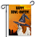 Japanese Chin HAPPY HOWL-OWEEN Garden Flag