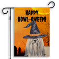 Lhasa Apso HAPPY HOWL-OWEEN Garden Flag