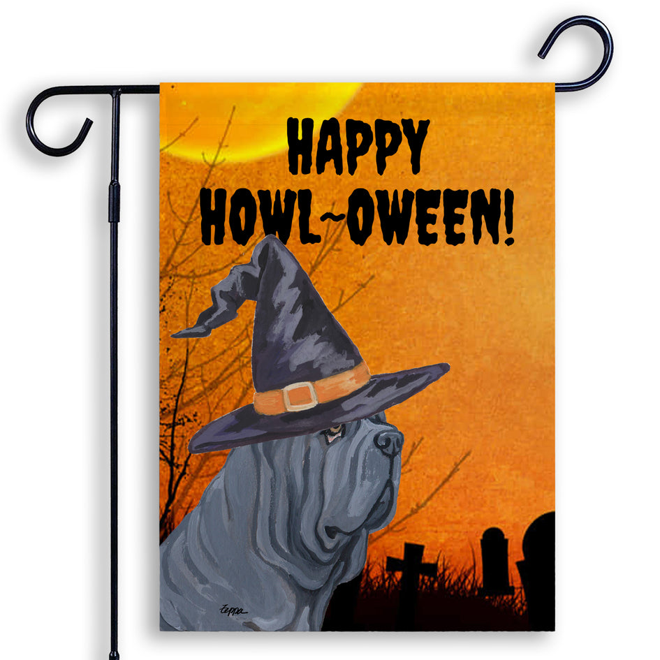 Neapolitan Mastiff HAPPY HOWL-OWEEN Garden Flag