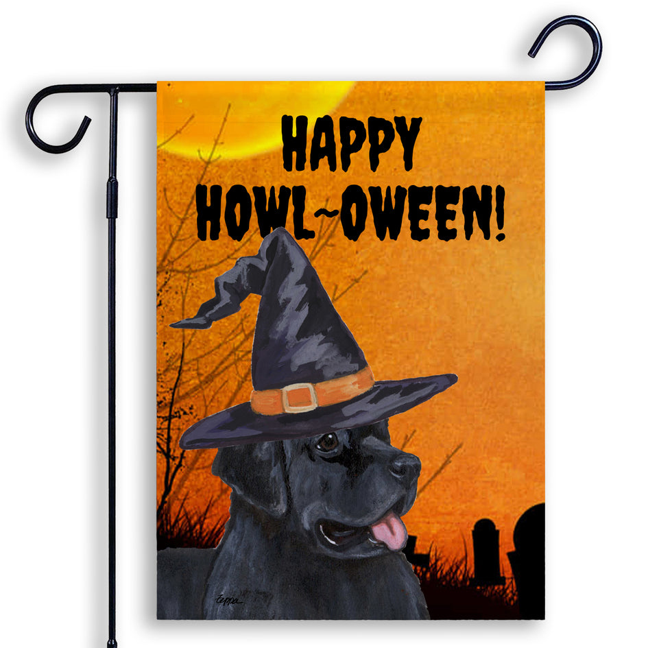 Newfoundland HAPPY HOWL-OWEEN Garden Flag