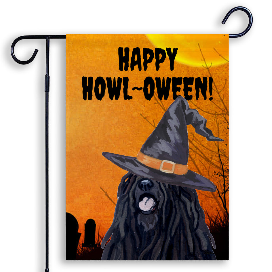 Puli HAPPY HOWL-OWEEN Garden Flag
