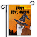 Shiba Inu HAPPY HOWL-OWEEN Garden Flag