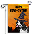 English Springer Spaniel HAPPY HOWL-OWEEN Garden Flag