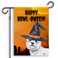 West Highland  White Terrier HAPPY HOWL-OWEEN Garden Flag